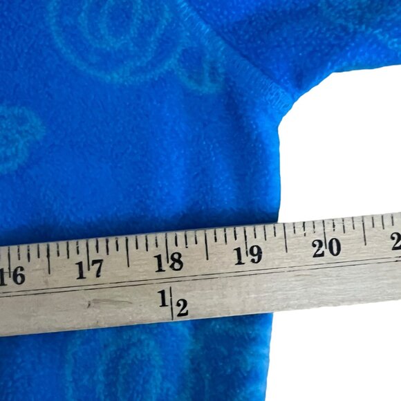 Odd Future Blue Fleece Quarter Zip Pull‎ Over Jacket Size Small - Picture 4 of 9